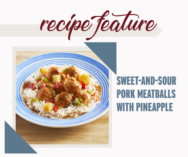 Sweet-and-Sour Pork Meatballs with Pineapple