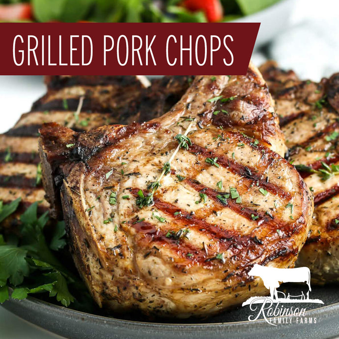 Grilled Honey Ginger Pork Chops