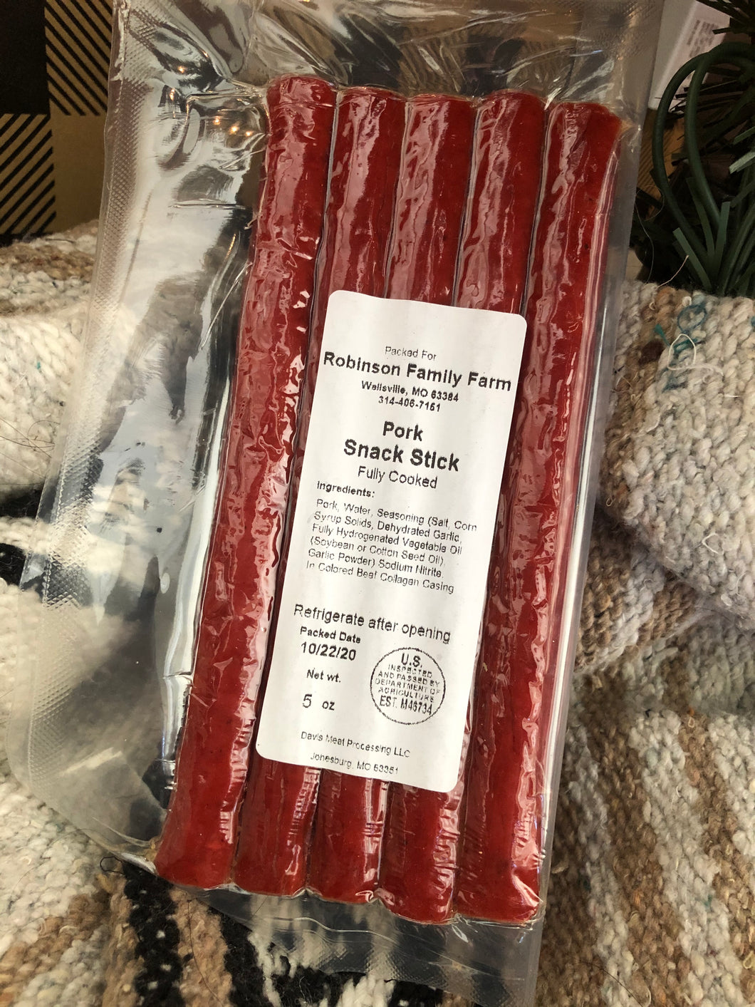 Pork Snack Sticks